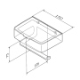 Держатель туалетной бумаги AM.PM Inspire V2.0 A50A341500 с полочкой для телефона и контейнером