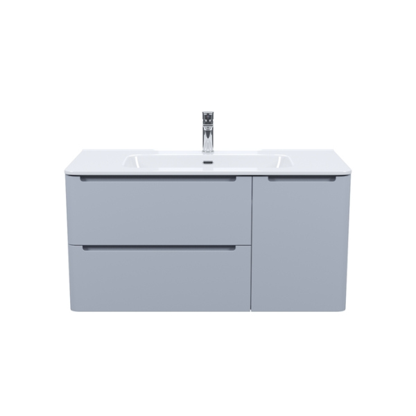 Тумба с раковиной, подвесная, 100 см, светло-серый, Edifice, IDDIS (EDI10L0i95K)