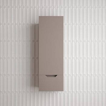 Пенал "Остин" 360 см подвесной 1 ящик тауп темный эмаль PLUS, ЛС-00002418