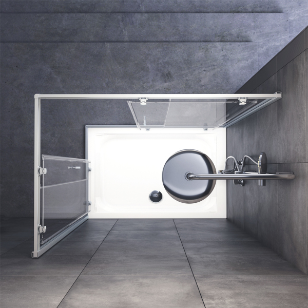 Душевое ограждение 120x80 см, без поддона AM.PM Gem, W90G-404-120280-MT