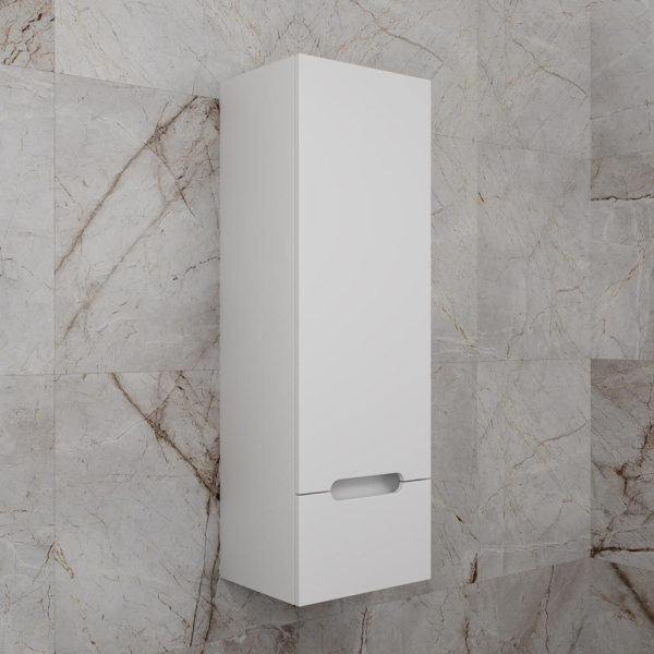 Пенал подвесная "Матис" 36 см, 1 ящик, Белый матовый, PLUS, ЭМАЛЬ, ЛС-00002448