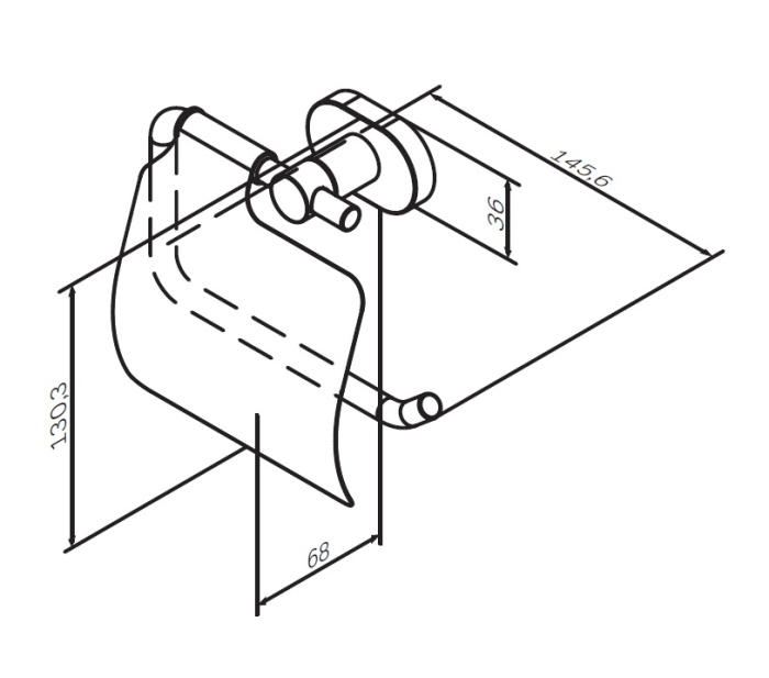 Держатель туалетной бумаги AM.PM Sense L A74341400