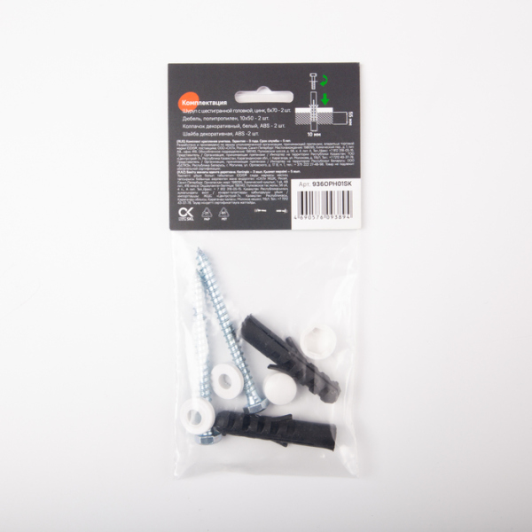 Комплект крепления IDDIS унитаза-компакта, белый (936OPH01SK)