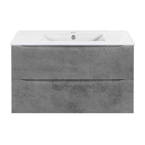 Тумба с раковиной Vincea Mia Slim 900 подвесная, Beton, VMC-2MC900S1BT+VBS-13990S1 Тумба с раковиной Vincea Mia Slim 900 подвесная, Beton, VMC-2MC900S1BT+VBS-13990S1