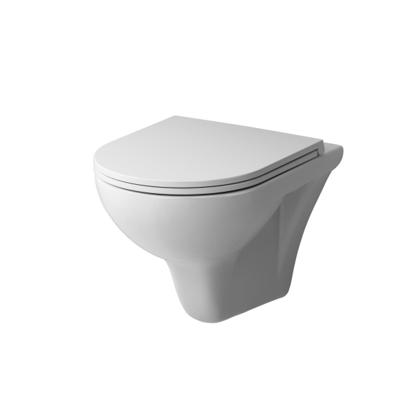 Унитаз подвесной FlashClean с сиденьем микролифт AM.PM Gem, C901700SC