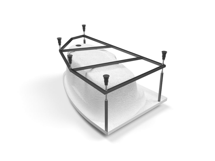 Ванна Cersanit асимметричная JOANNA 160x95 правая