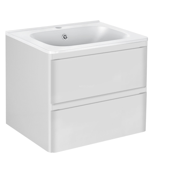 Тумба с раковиной Vincea Vico, VMC-2V600GW+ VCB-2VP600W