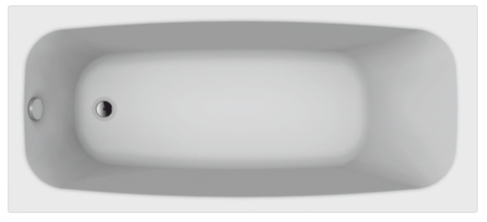 ВПР0150100100 SEVILLA Ванна прямоугольная 160х75 белая ALBA SPA