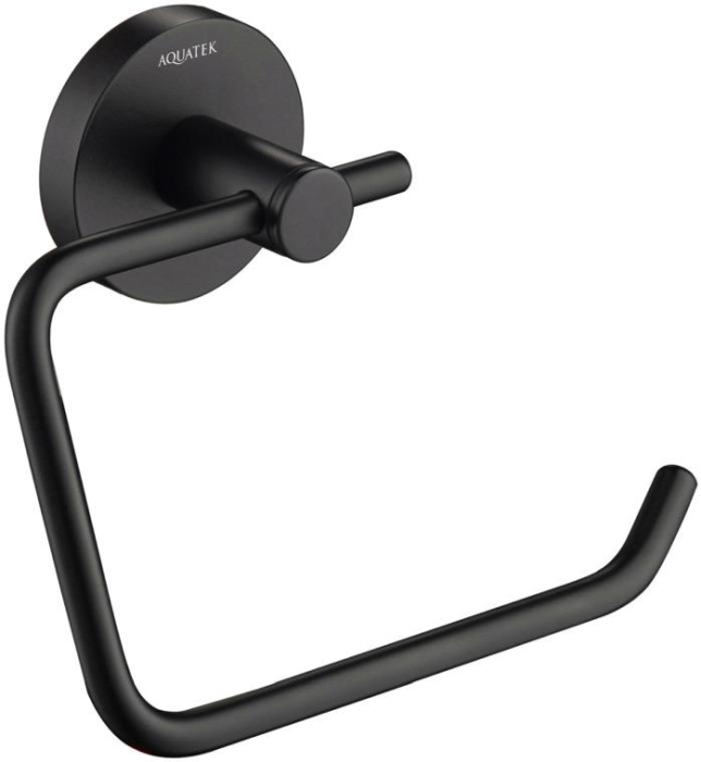 Держатель туалетной бумаги Aquatek Европа AQ4118MB Черный матовый