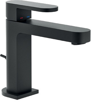 UP94118/1BM UP смеситель для раковины, матовый черный