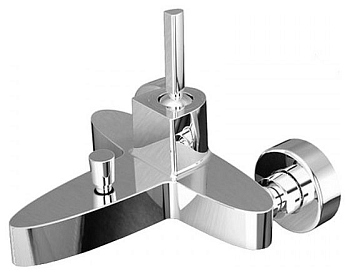 Смеситель для ванны с коротким изливом с аксессуарами Bravat Spring F679113C-B