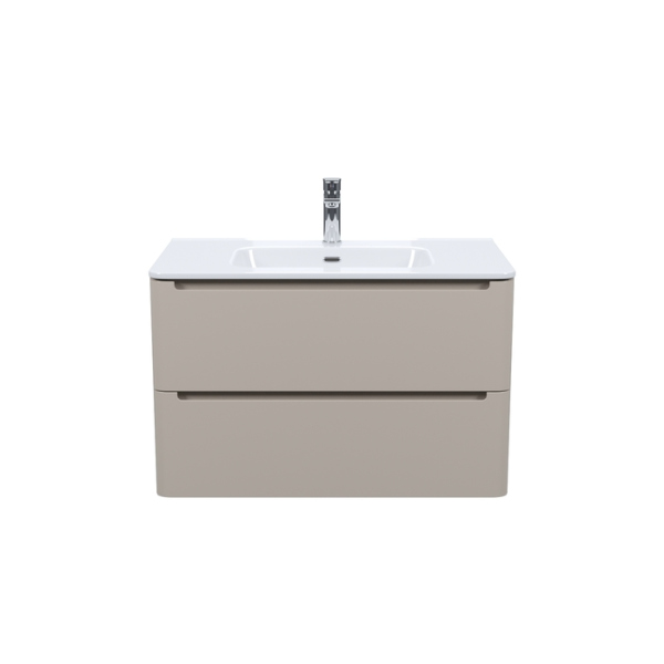 Тумба с раковиной, подвесная, 80 см, капучино, Edifice, IDDIS (EDI80C0i95K)