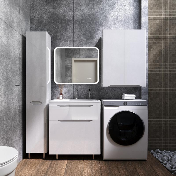 Тумба без раковины Style Line напольная "Марелла 70" (2 ящ.) белый глянец, PLUS, СС-00002399