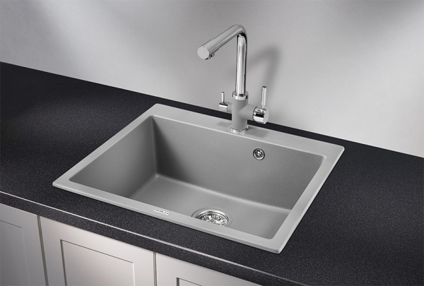 Кухонная мойка GRANULA (6001, АЛЮМИНИУМ)