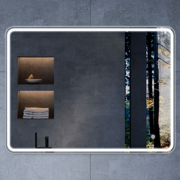 Зеркало Vincea LED VLM-3VC800 800х600 c сенсорным выключателем и диммером Зеркало Vincea LED VLM-3VC800 800х600 c сенсорным выключателем и диммером