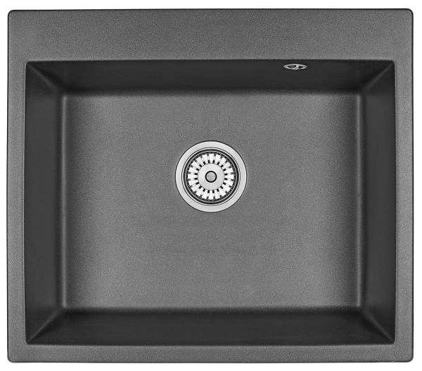 Кухонная мойка GRANULA (6001, ЧЁРНЫЙ)
