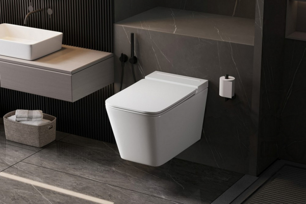 Комплект ABBER подвесной унитаз Rechteck AC1202P белый с импульсным смывом с инсталляцией AC0101P