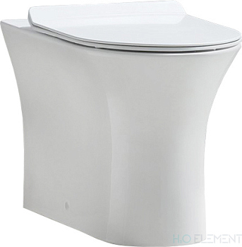 Унитаз приставной BelBagno Ancona BB1224CBR-P безободковый (готовый набор)