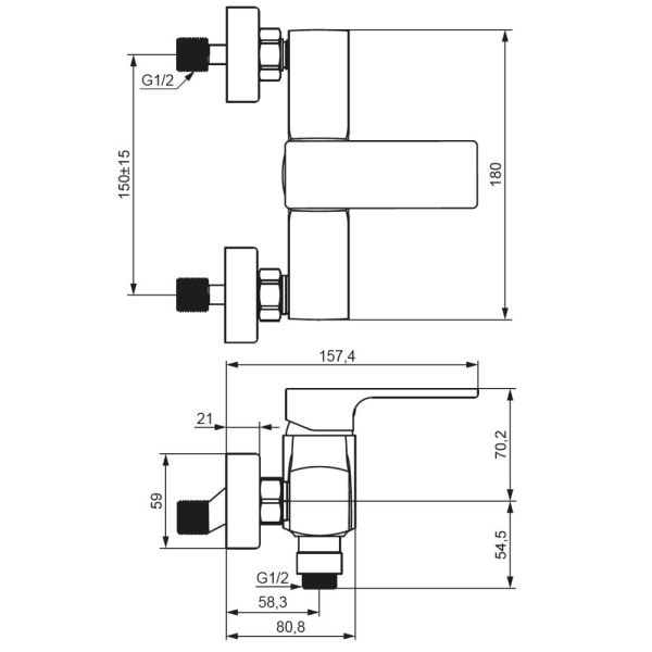Смеситель для душа Damixa Gala, 532000300