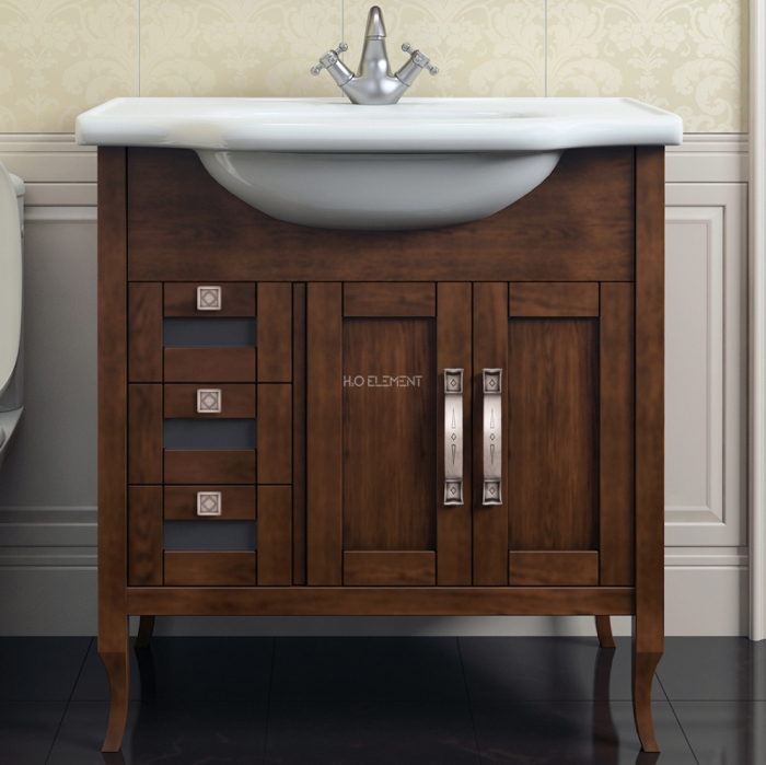 Тумба для комплекта Opadiris Мираж 80 светлый орех