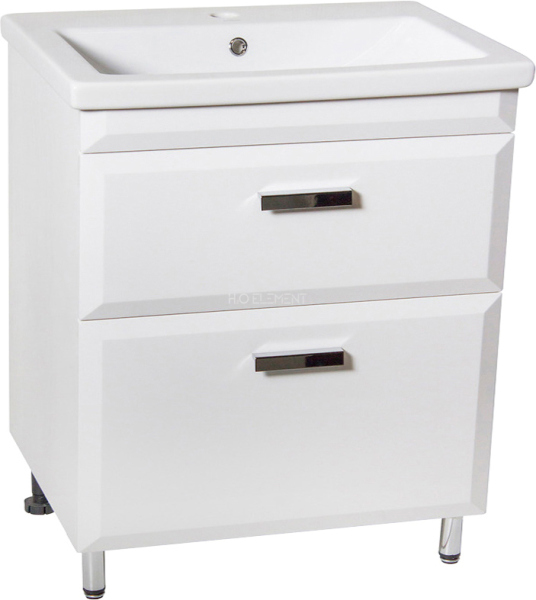 Тумба для комплекта Style Line Лотос 70 Люкс Plus напольная, белая