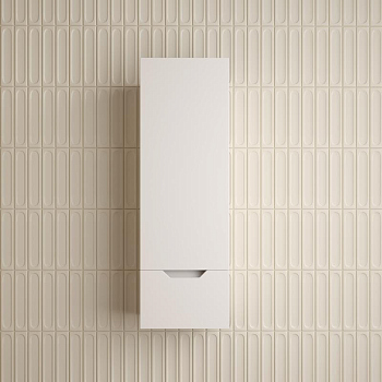 Пенал "Остин" 360 см подвесной 1 ящик белый эмаль PLUS, ЛС-00002415