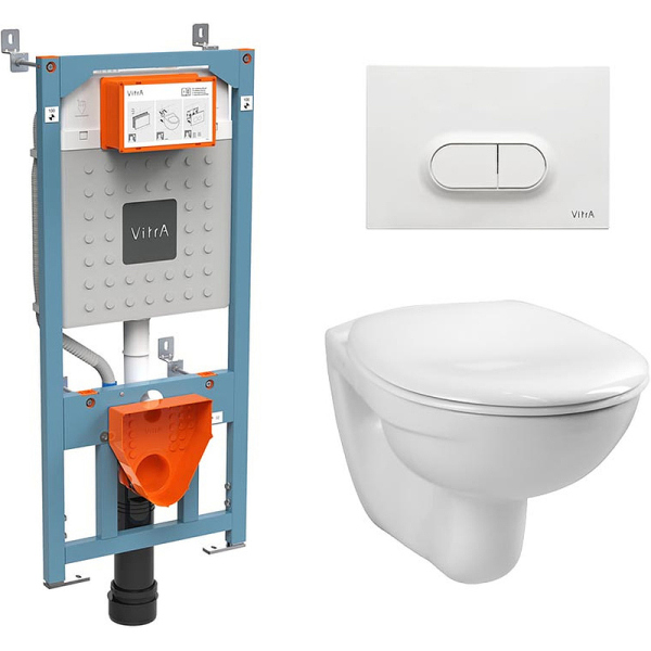Комплект унитаз Vitra Normus 9773B003-7201 с инсталляцией Комплект унитаз Vitra Normus 9773B003-7201 с инсталляцией