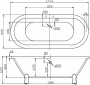 Акриловая ванна BelBagno BB21
