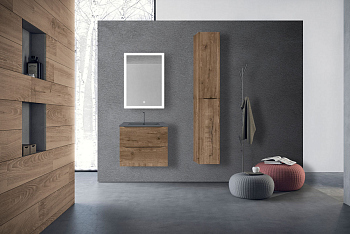 Тумба с раковиной Vincea Mia 600 подвесная, 2 выкатных ящика soft close, V.Oak, VMC-2MC600VO+VBS-13960 Тумба с раковиной Vincea Mia 600 подвесная, 2 выкатных ящика soft close, V.Oak, VMC-2MC600VO+VBS-13960