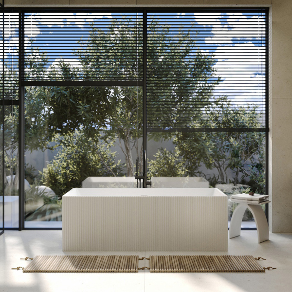 Ванна из искусственного камня ABBER Stein AS9602 белая матовая