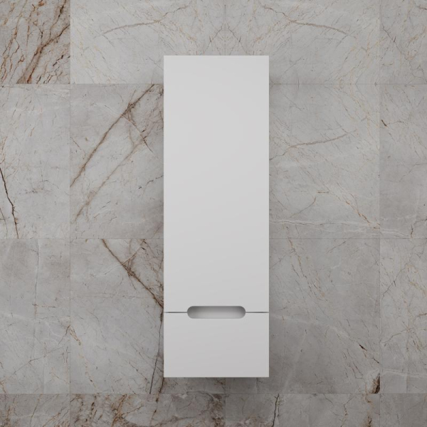 Пенал подвесная "Матис" 36 см, 1 ящик, Белый матовый, PLUS, ЭМАЛЬ, ЛС-00002448