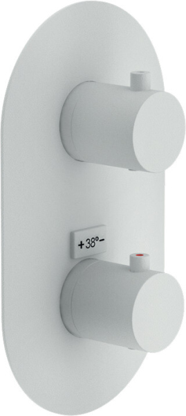 WE00102/TBM LIVE термостатический смеситель для ванны (внешняя часть), матовый черный