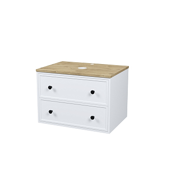 Тумба без раковины подвесная со столешницей МДФ, 70 см IDDIS Torr белый матовый (TOR70WVi95K)