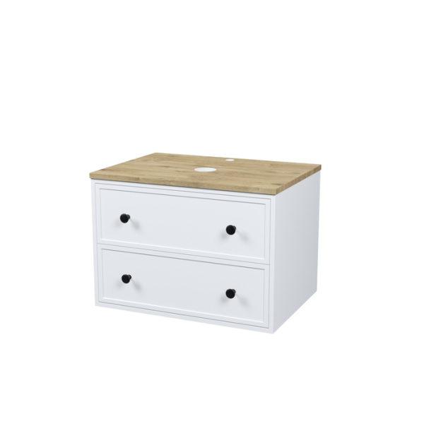 Тумба без раковины подвесная со столешницей МДФ, 70 см IDDIS Torr белый матовый (TOR70WVi95K)