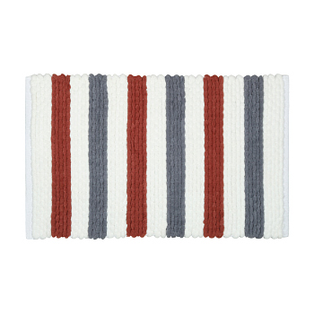 Коврик для ванной 1-ый Fixsen AMBER, mix (синий+красный+белый), 50х80см (FX-8040X)