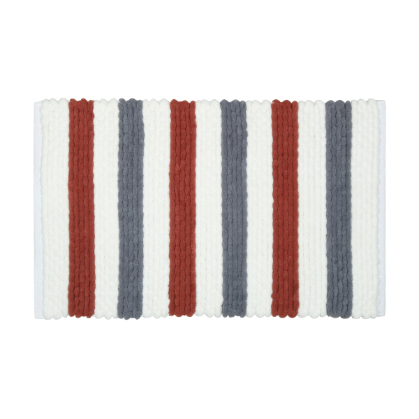 Коврик для ванной 1-ый Fixsen AMBER, mix (синий+красный+белый), 50х80см (FX-8040X)