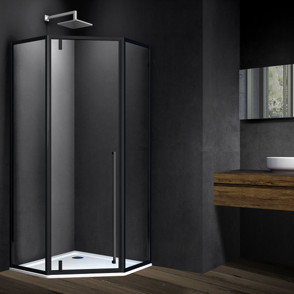 Душевой уголок Vincea Penta VSP-3P100CLB, 1000*1000, черный, стекло прозрачное Душевой уголок Vincea Penta VSP-3P100CLB, 1000*1000, черный, стекло прозрачное