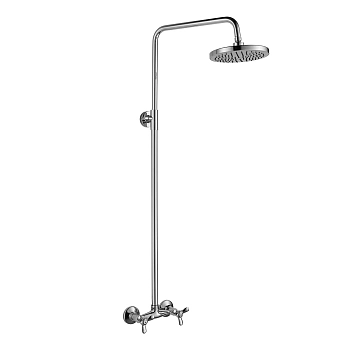 Смеситель Rossinka Q02-44 для душа с регулируемой высотой штанги и лейкой Тропический дождь