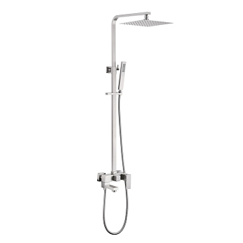 Душевая стойка ABBER Daheim AF8216SPL с изливом, сатин