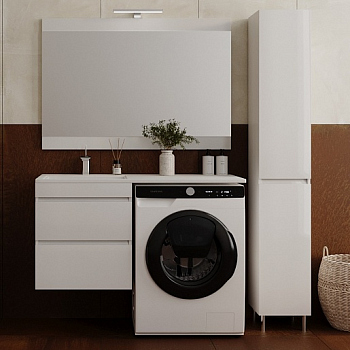 Тумба подвесная Style Line "Даллас 115", белый, PLUS (без раковины)