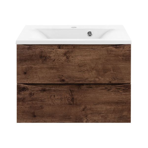 Тумба с раковиной Vincea Mia 650 подвесная, 2 выкатных ящика soft close, R.Wood, VMC-2MA650RW+VCB-3M650W Тумба с раковиной Vincea Mia 650 подвесная, 2 выкатных ящика soft close, R.Wood, VMC-2MA650RW+VCB-3M650W