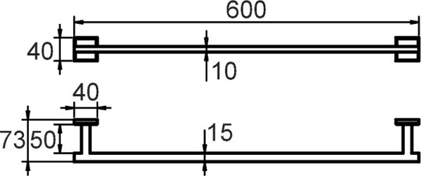 Полотенцедержатель Milardo Labrador LABSM10M49
