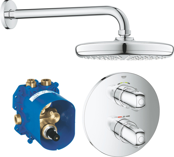 Душевой комплект Grohe Grohtherm 1000 34582001 С ВНУТРЕННЕЙ ЧАСТЬЮ
