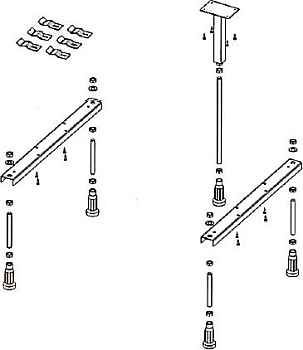 Ножки RIHO STRONG для ванн, POOTSET08