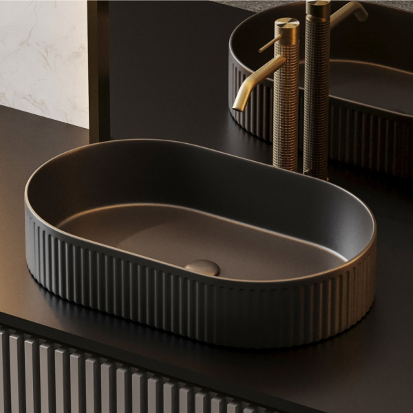 Раковина накладная ABBER Bequem AC2116MB черная матовая