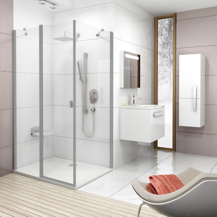 Душевой уголок Ravak CRV2-110+CPS Transparent, профиль белый