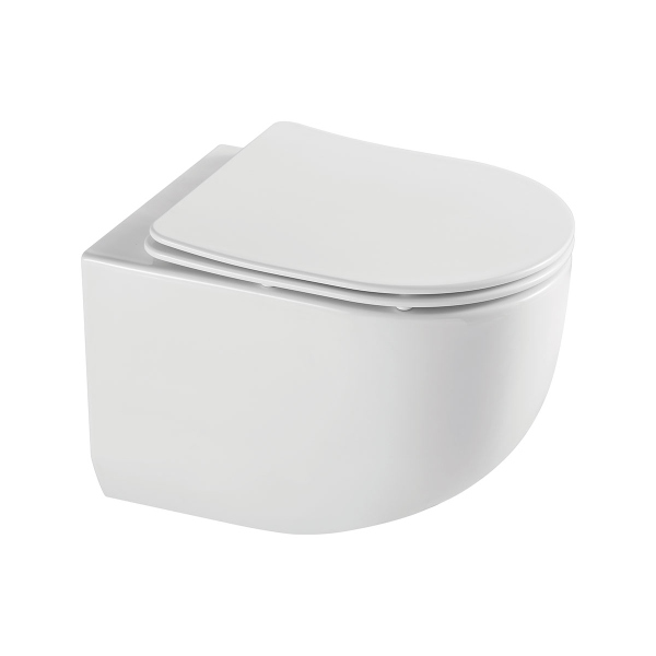 Унитаз подвесной Vincea Tornado Globo VT1-52T безободковый, цвет белый, soft-close сиденье