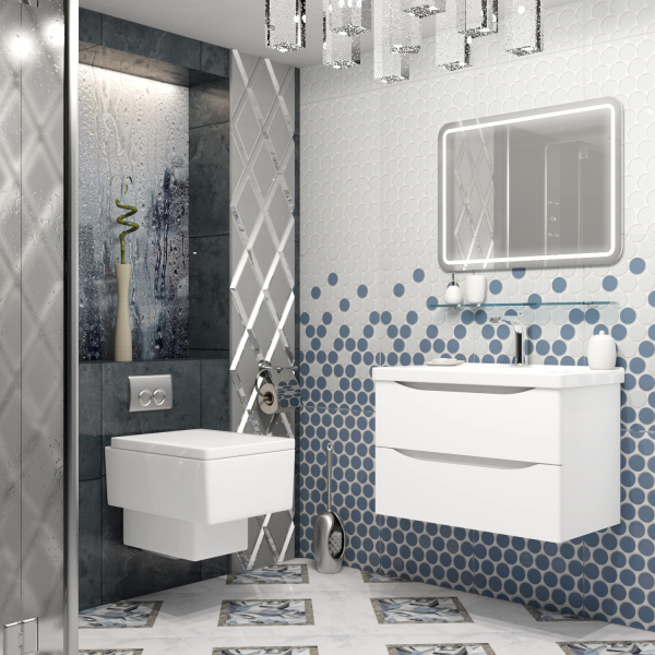 Пенал Элеганс 30, цвет белый матовый, левый