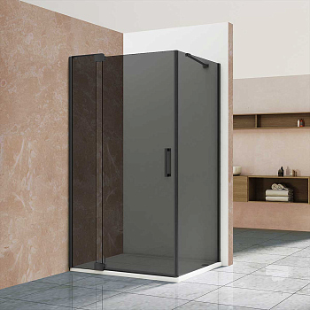 Душевой уголок Vincea Extra VSR-1E901090CGB, 900/1000*900, черный, стекло тонированное Душевой уголок Vincea Extra VSR-1E901090CGB, 900/1000*900, черный, стекло тонированное