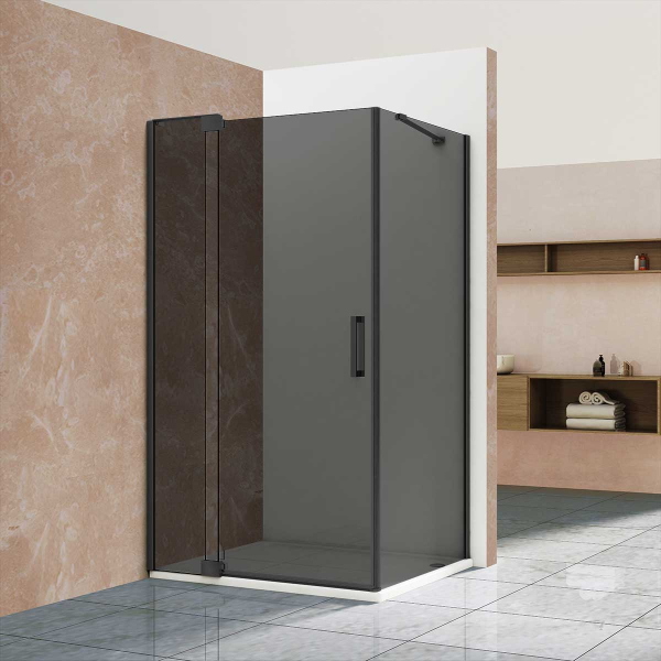 Душевой уголок Vincea Extra VSR-1E901090CGB, 900/1000*900, черный, стекло тонированное Душевой уголок Vincea Extra VSR-1E901090CGB, 900/1000*900, черный, стекло тонированное